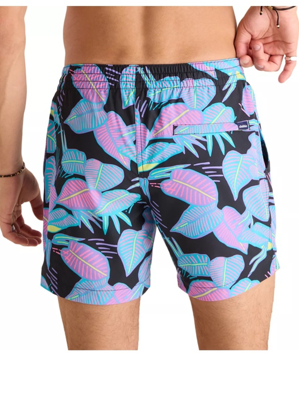 Chubbies 5.5” swim trunks in Fluorescent Funk Size Large - Picture 2 of 6